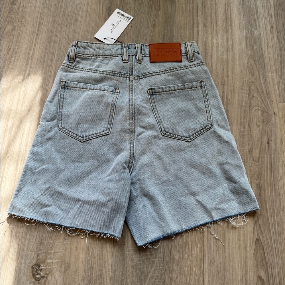Princess Polly Light Blue Jean Shorts - Picture 3 of 6
